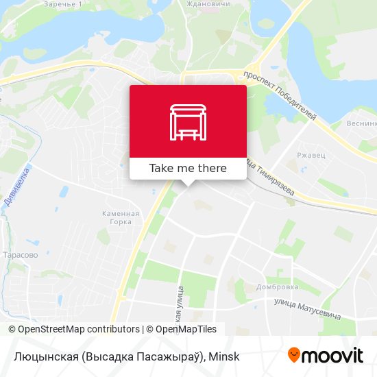 Люцынская (Высадка Пасажыраў) map