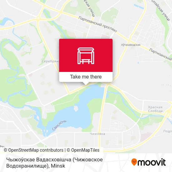 Чыжоўскае Вадасховішча (Чижовское Водохранилище) map