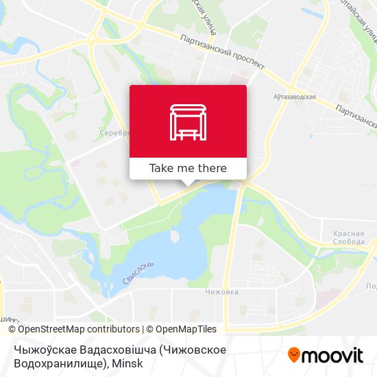 Чыжоўскае Вадасховішча (Чижовское Водохранилище) map