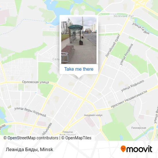 Леаніда Бяды map