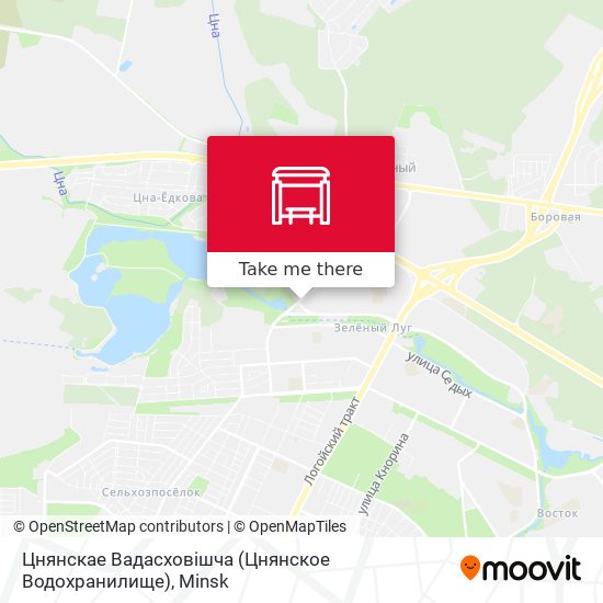 Цнянскае Вадасховішча (Цнянское Водохранилище) map