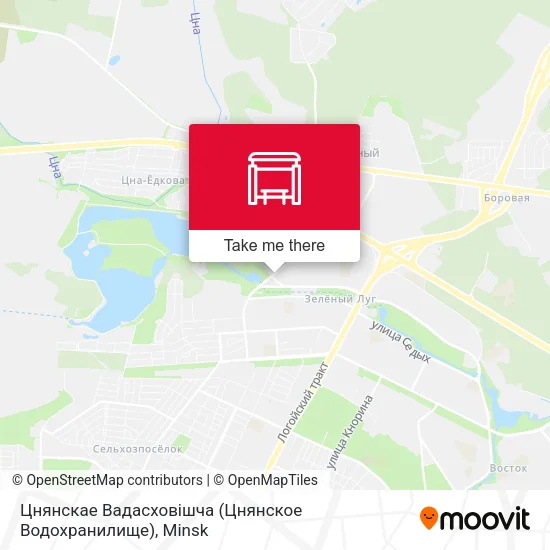 Цнянскае Вадасховішча (Цнянское Водохранилище) map
