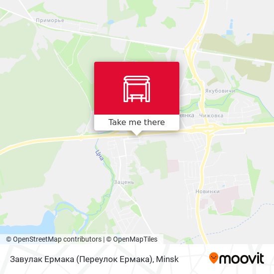 Завулак Ермака (Переулок Ермака) map