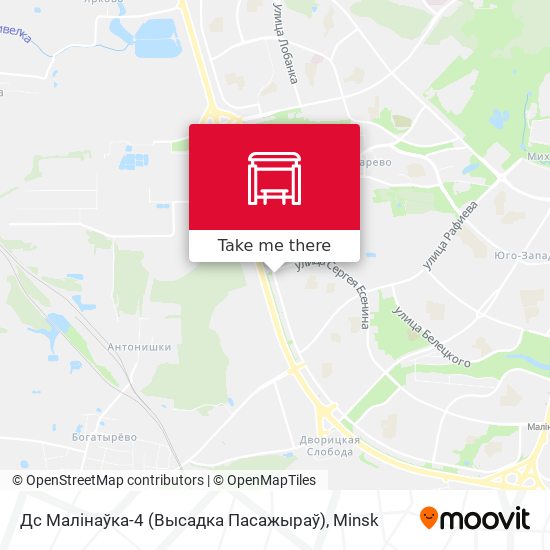 Дс Малінаўка-4 (Высадка Пасажыраў) map