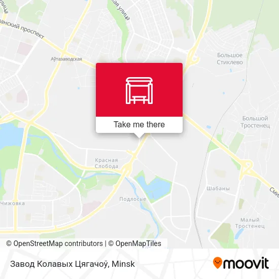 Завод Колавых Цягачоў map