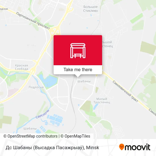 Дс Шабаны (Высадка Пасажрыаў) map