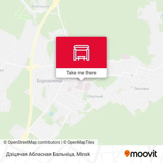 Дзіцячая Абласная Бальніца map