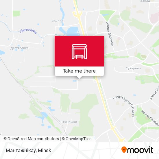 Мантажнікаў map