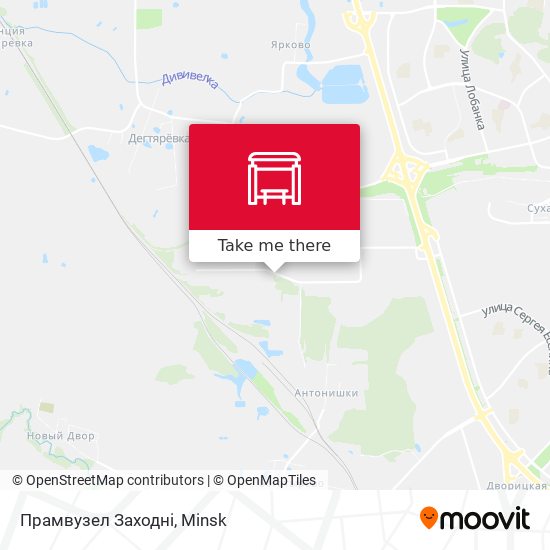 Прамвузел Заходні map