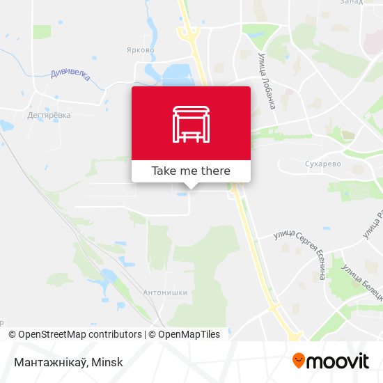 Мантажнікаў map