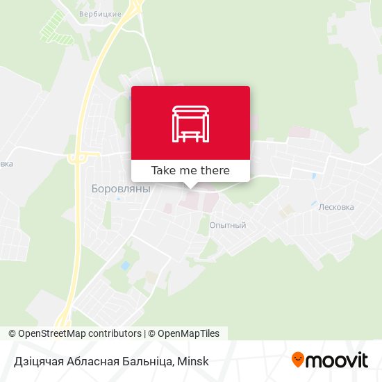 Дзіцячая Абласная Бальніца map