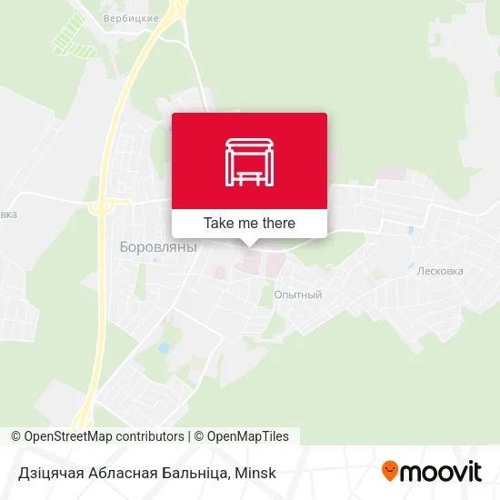 Дзіцячая Абласная Бальніца map