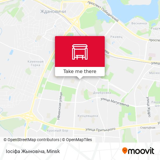 Іосіфа Жыновіча map
