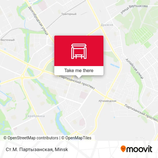 Ст.М. Партызанская map