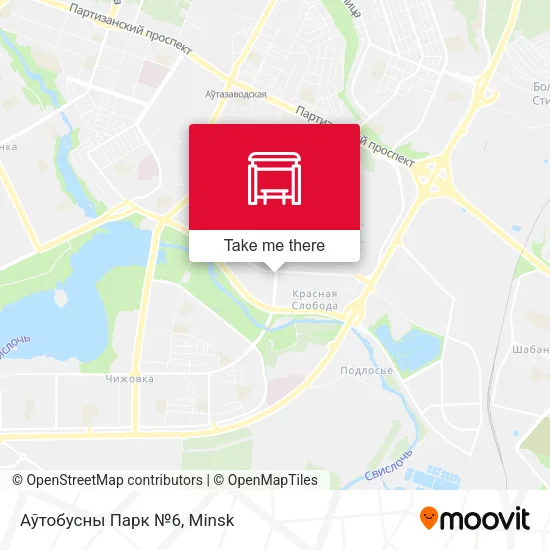 Аўтобусны Парк №6 map