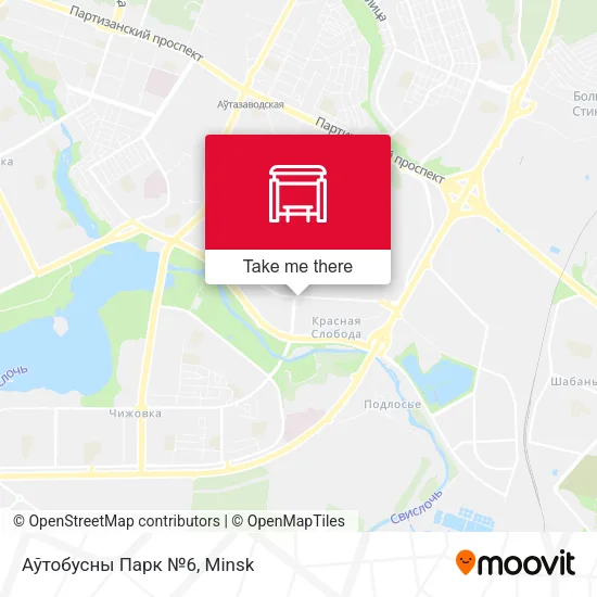 Аўтобусны Парк №6 map