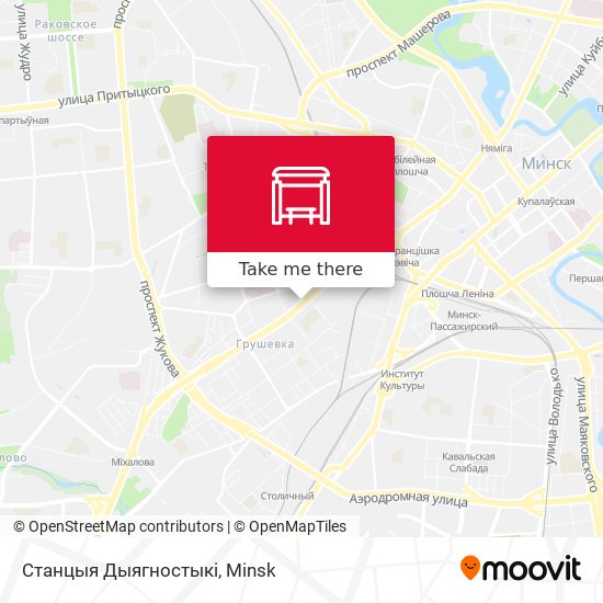 Станцыя Дыягностыкі map