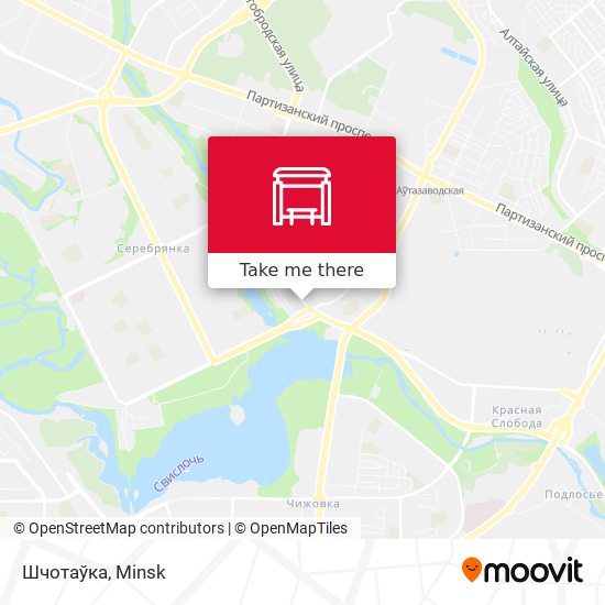 Шчотаўка map