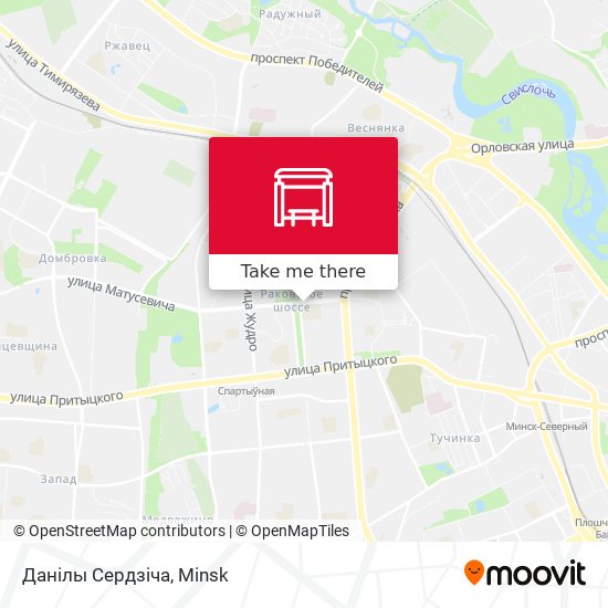 Данілы Сердзіча map