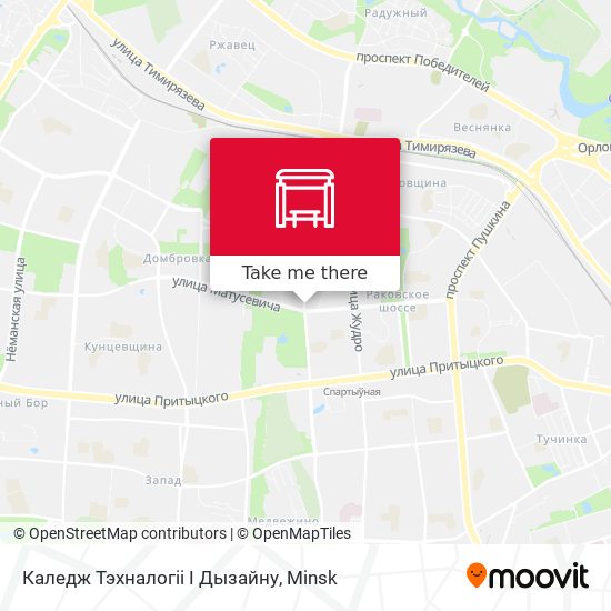 Каледж Тэхналогіі І Дызайну map
