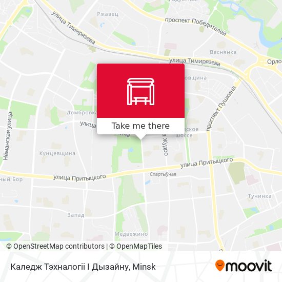 Каледж Тэхналогіі І Дызайну map