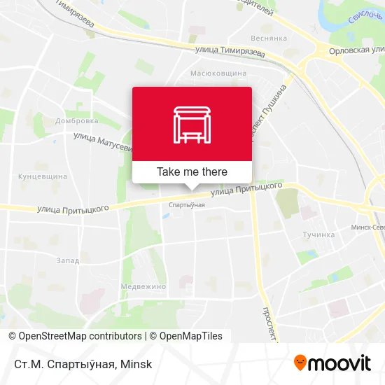 Ст.М. Спартыўная map