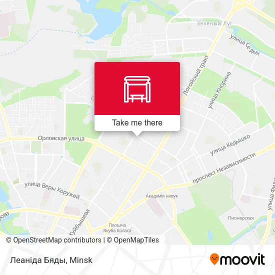 Леаніда Бяды map