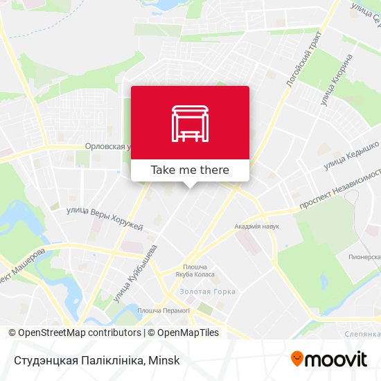 Студэнцкая Паліклініка map