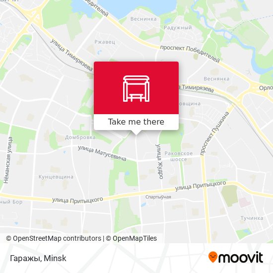 Гаражы map