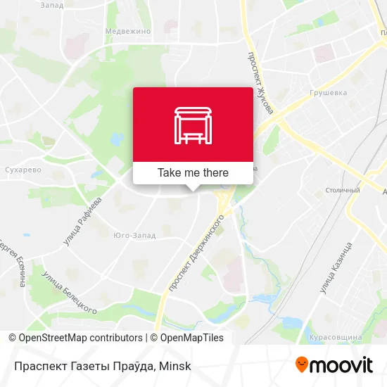 Праспект Газеты Праўда map