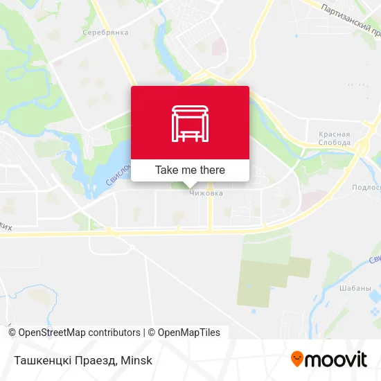 Ташкенцкі Праезд map