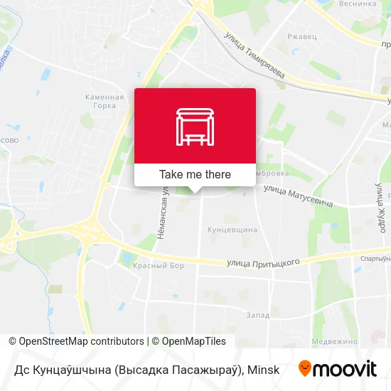 Дс Кунцаўшчына (Высадка Пасажыраў) map