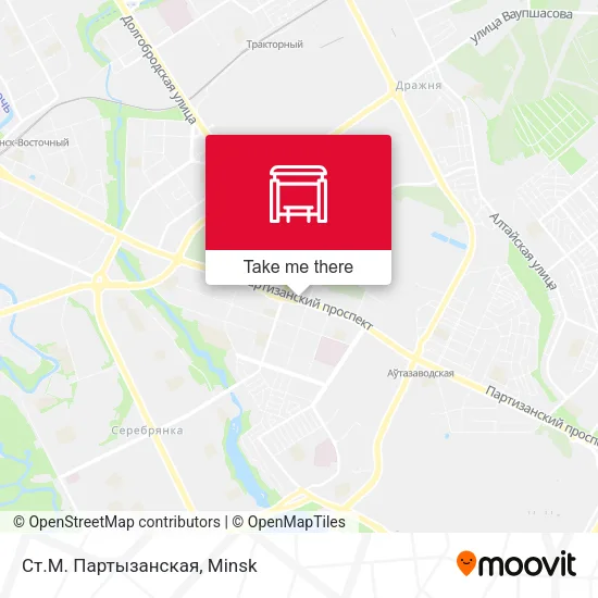 Ст.М. Партызанская map