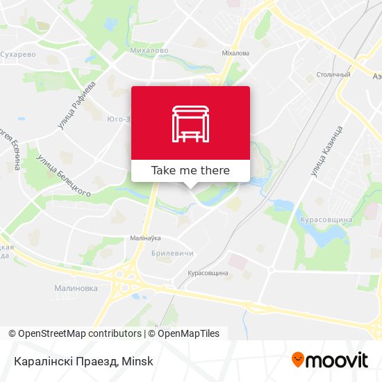 Каралінскі Праезд map