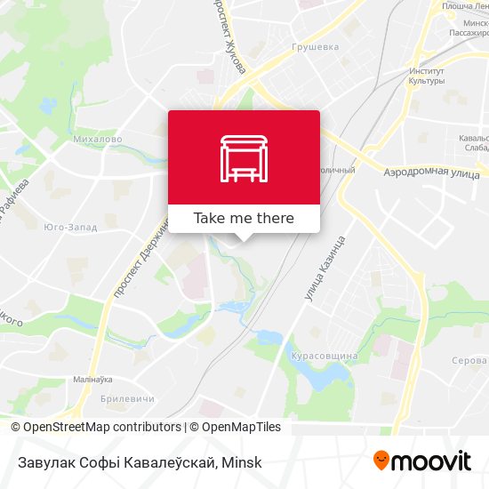 Завулак Софьі Кавалеўскай map