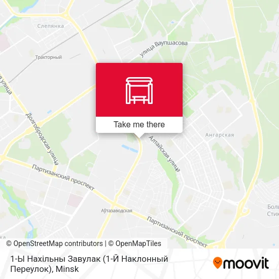 1-Ы Нахільны Завулак (1-Й Наклонный Переулок) map
