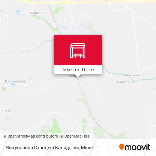 Чыгуначная Станцыя Калядзічы map