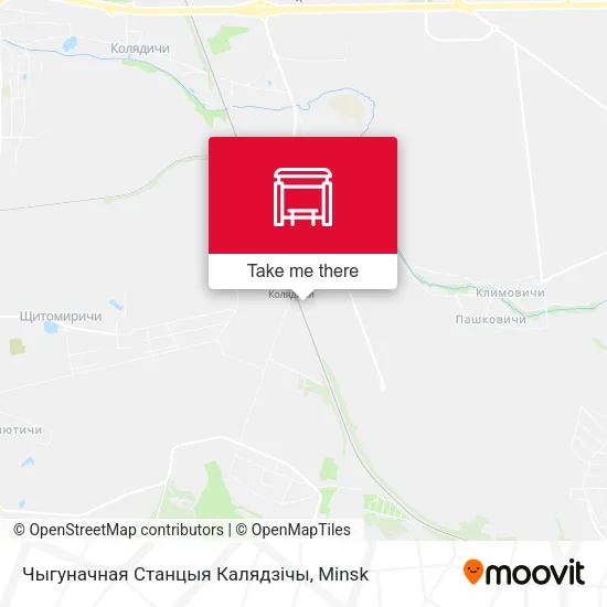 Чыгуначная Станцыя Калядзічы map