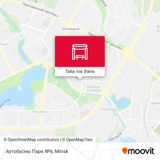 Аўтобусны Парк №6 map