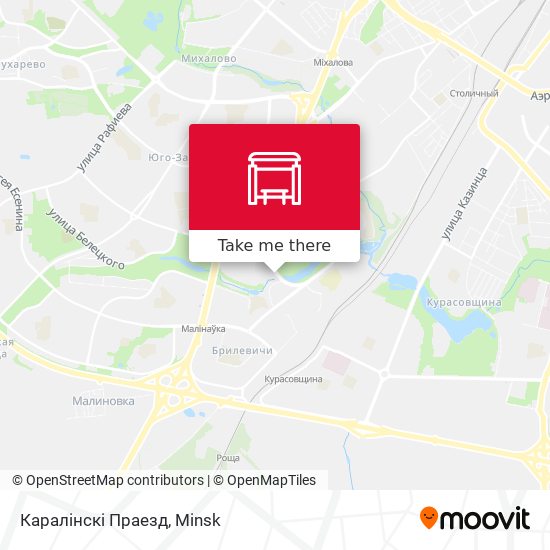 Каралінскі Праезд map