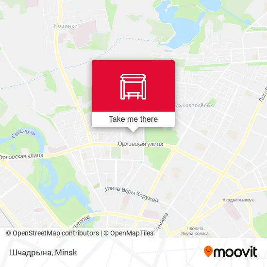 Шчадрына map