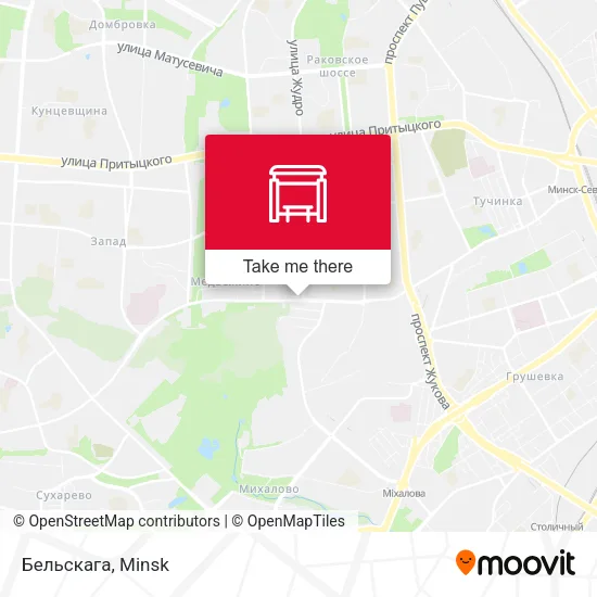 Бельскага map