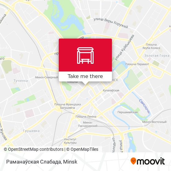 Раманаўская Слабада map