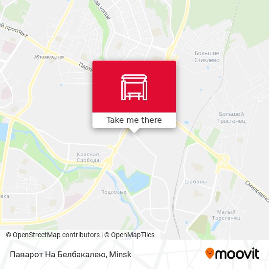 Паварот На Белбакалею map