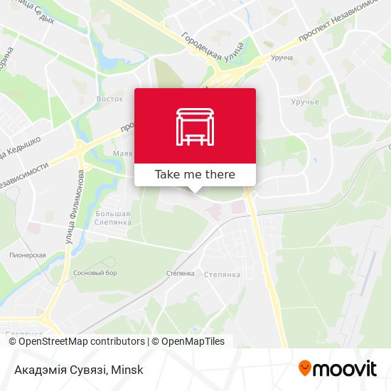 Акадэмія Сувязі map