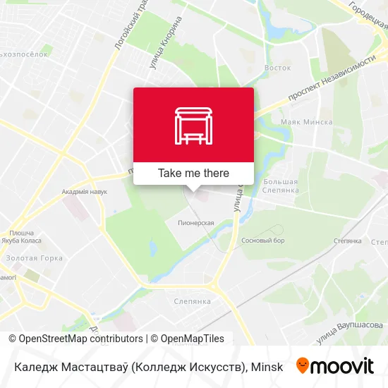 Каледж Мастацтваў (Колледж Искусств) map
