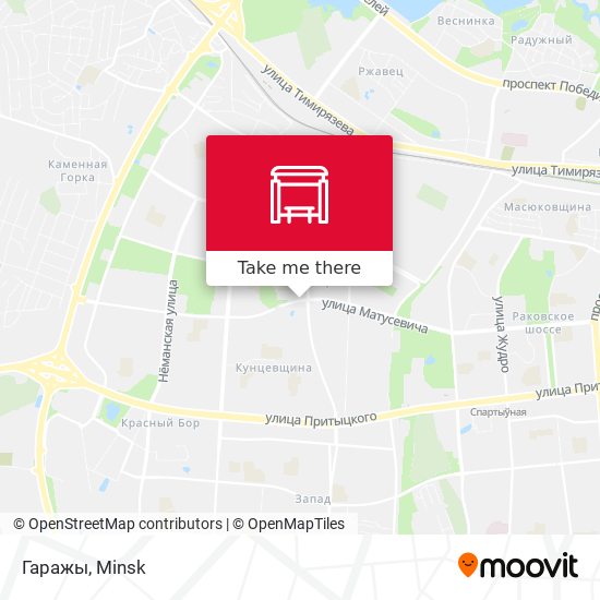 Гаражы map