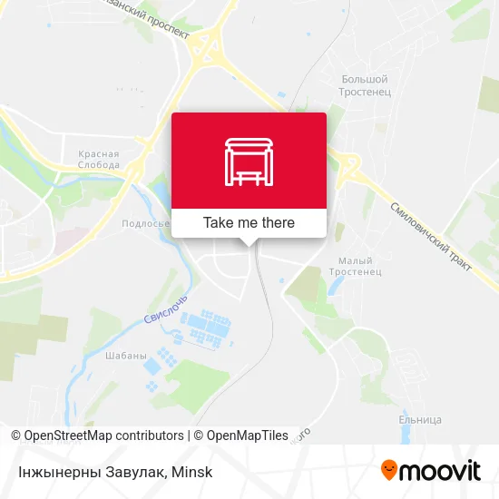 Інжынерны Завулак map