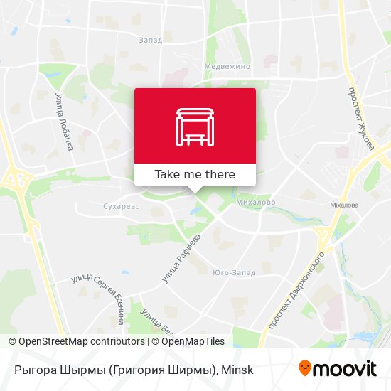 Рыгора Шырмы (Григория Ширмы) map