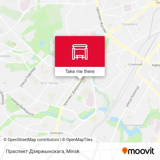 Праспект Дзяржынскага map